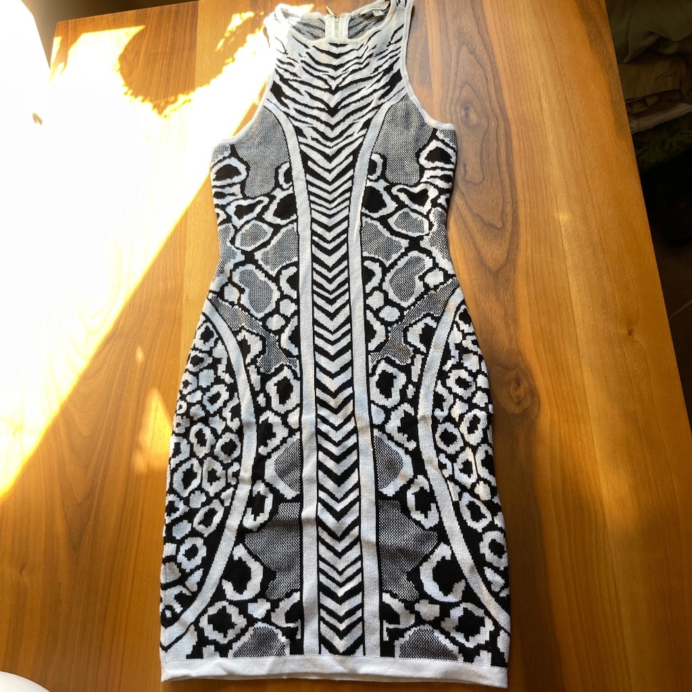Guess Bodycon Dress Black & White